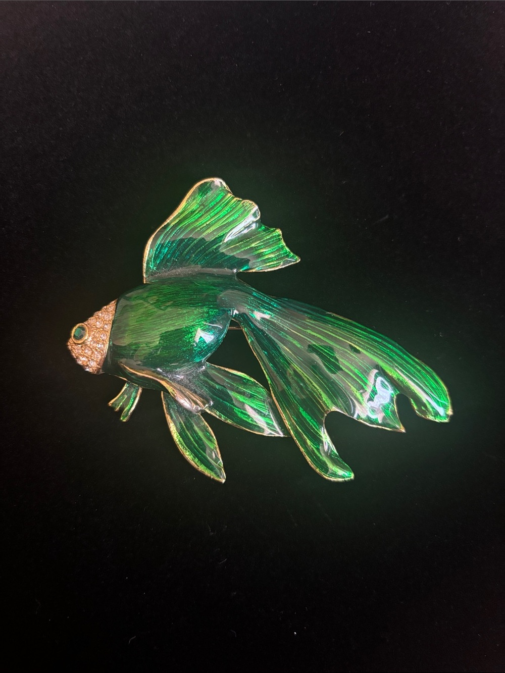 Vintage CRAFT Koi Fish Brooch